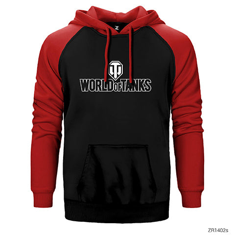 World of Tanks Logo 2 Çift Renk Reglan Kol Sweatshirt / Hoodie