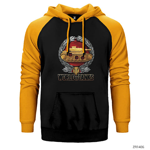 World of Tanks Wolf Among Sheep Çift Renk Reglan Kol Sweatshirt / Hoodie