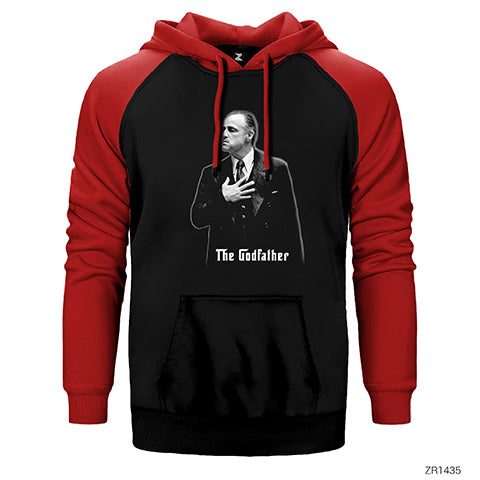 Godfather Çift Renk Reglan Kol Sweatshirt / Hoodie