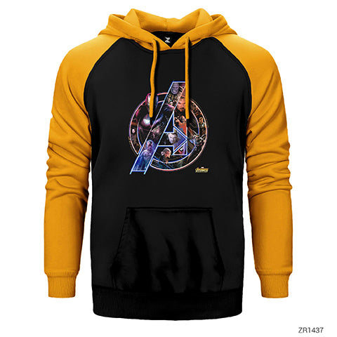 Avengers Infinity War Çift Renk Reglan Kol Sweatshirt / Hoodie