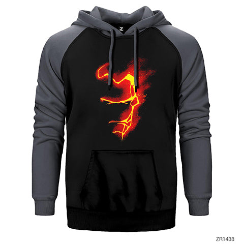 Avengers Infinity War Iron Mad Red Çift Renk Reglan Kol Sweatshirt / Hoodie