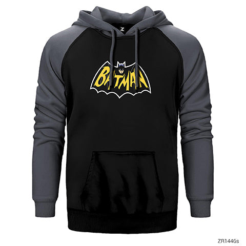 Batman Comic Çift Renk Reglan Kol Sweatshirt / Hoodie