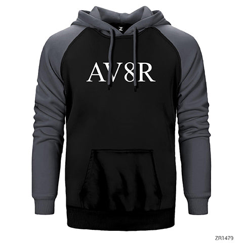 AV8R Aviator Çift Renk Reglan Kol Sweatshirt / Hoodie
