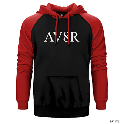 AV8R Aviator Çift Renk Reglan Kol Sweatshirt / Hoodie