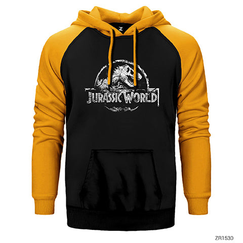 Jurassic Park Older Çift Renk Reglan Kol Sweatshirt / Hoodie