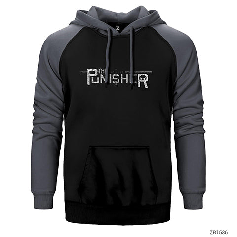 Punisher Aim Çift Renk Reglan Kol Sweatshirt / Hoodie