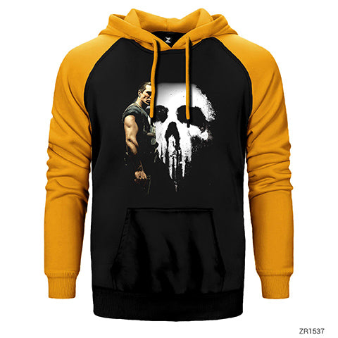 Punisher in the Shadow Çift Renk Reglan Kol Sweatshirt / Hoodie