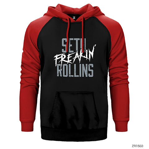 Seth Freking Rollins Çift Renk Reglan Kol Sweatshirt / Hoodie