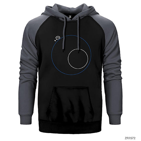 PUBG Minimap Blue Zone Çift Renk Reglan Kol Sweatshirt / Hoodie