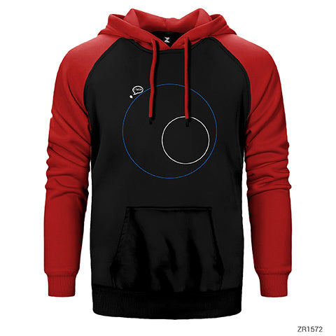 PUBG Minimap Blue Zone Çift Renk Reglan Kol Sweatshirt / Hoodie