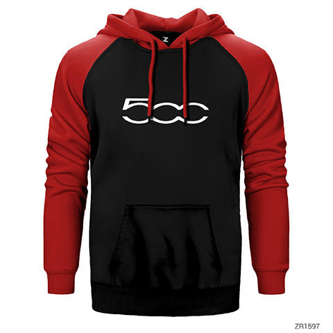 Fiat 500 Çift Renk Reglan Kol Sweatshirt / Hoodie