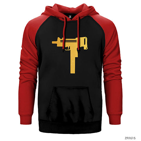 Uzi Gold Çift Renk Reglan Kol Sweatshirt / Hoodie
