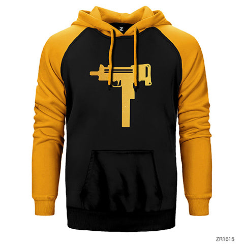 Uzi Gold Çift Renk Reglan Kol Sweatshirt / Hoodie