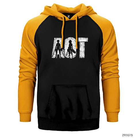 Attack on Titan Killer Çift Renk Reglan Kol Sweatshirt / Hoodie