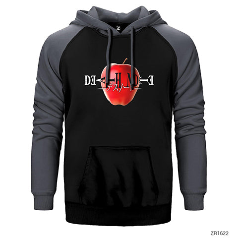 Death Note Apple Çift Renk Reglan Kol Sweatshirt / Hoodie