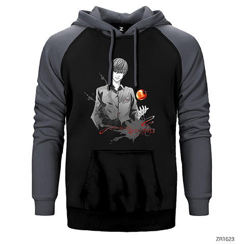 Death Note Bad Apple Çift Renk Reglan Kol Sweatshirt / Hoodie