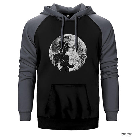Dragon Ball Z Goku Over 9000 Çift Renk Reglan Kol Sweatshirt / Hoodie