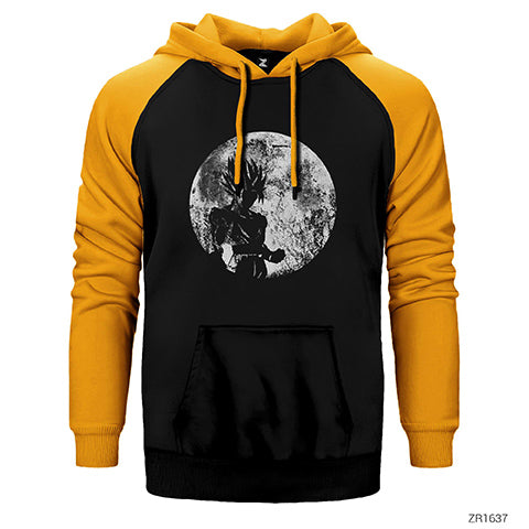Dragon Ball Z Goku Over 9000 Çift Renk Reglan Kol Sweatshirt / Hoodie