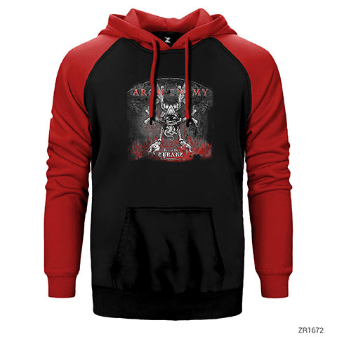 Arch Enemy Rise of Tyrant Çift Renk Reglan Kol Sweatshirt / Hoodie