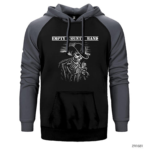 Empty Count Band Çift Renk Reglan Kol Sweatshirt / Hoodie
