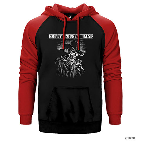 Empty Count Band Çift Renk Reglan Kol Sweatshirt / Hoodie