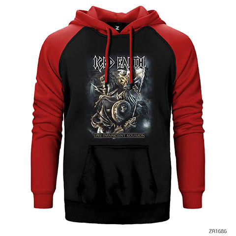 Ice Earth Çift Renk Reglan Kol Sweatshirt / Hoodie