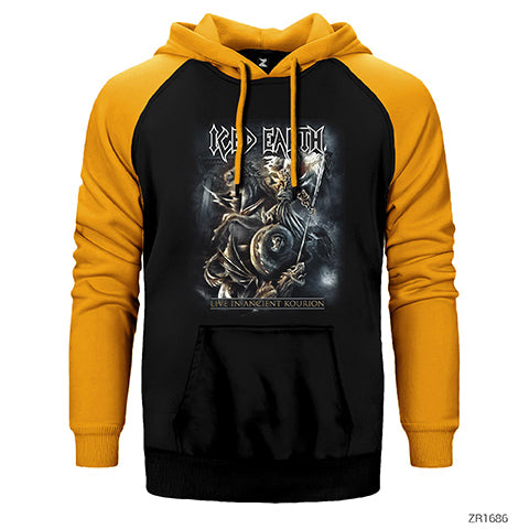 Ice Earth Çift Renk Reglan Kol Sweatshirt / Hoodie