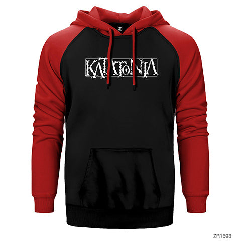 Katatonia Logo Çift Renk Reglan Kol Sweatshirt / Hoodie