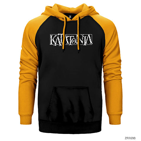 Katatonia Logo Çift Renk Reglan Kol Sweatshirt / Hoodie