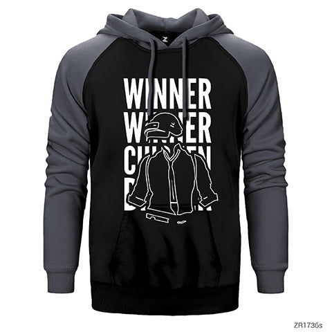 PUBG Winner Winner Çift Renk Reglan Kol Sweatshirt / Hoodie