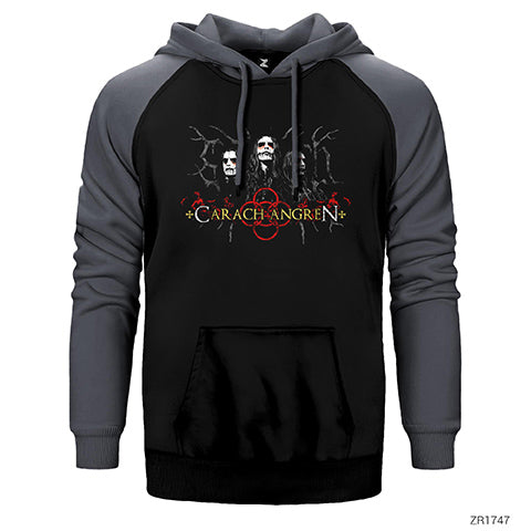 Carach Angren Group Çift Renk Reglan Kol Sweatshirt / Hoodie