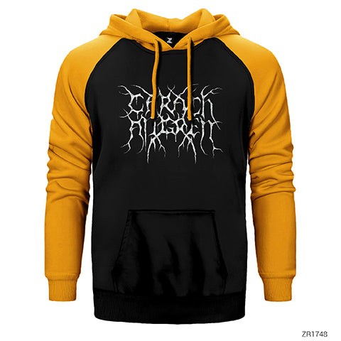 Carach Angren Logo Çift Renk Reglan Kol Sweatshirt / Hoodie