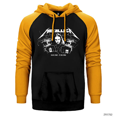 Cliff Burton Punch Çift Renk Reglan Kol Sweatshirt / Hoodie