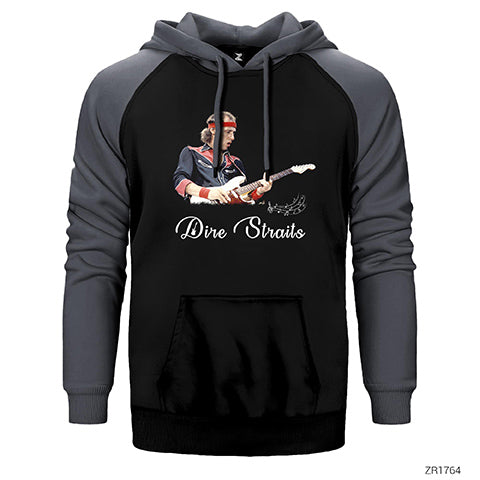 Dire Straits Solo Çift Renk Reglan Kol Sweatshirt / Hoodie