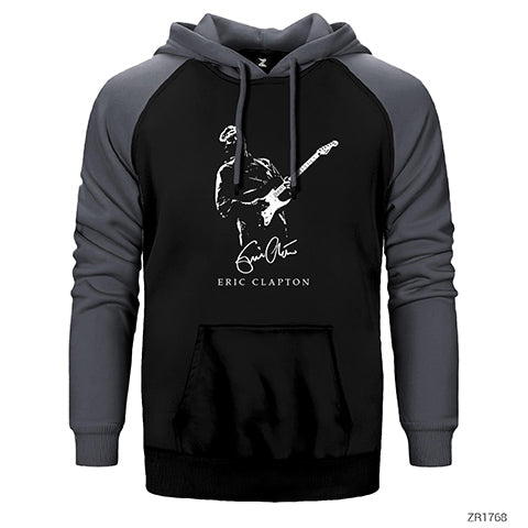 Eric Clapton Solo Çift Renk Reglan Kol Sweatshirt / Hoodie
