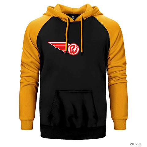 Pearl Jam Wing Çift Renk Reglan Kol Sweatshirt / Hoodie