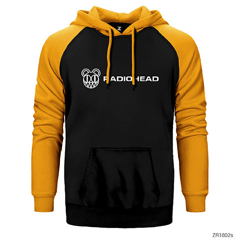 Radiohead Logo Çift Renk Reglan Kol Sweatshirt / Hoodie