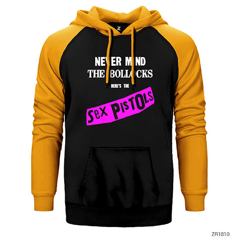 Sex Pistols Never Mind Çift Renk Reglan Kol Sweatshirt / Hoodie