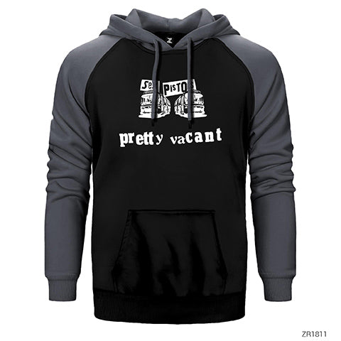 Sex Pistols Pretty Vacant Çift Renk Reglan Kol Sweatshirt / Hoodie