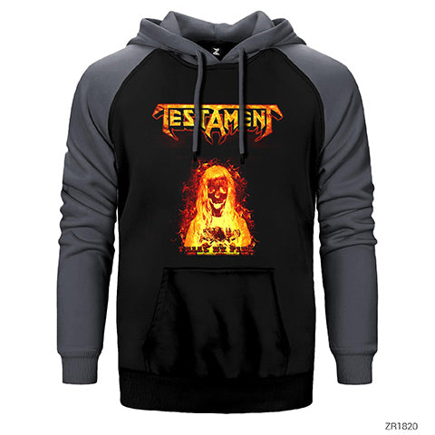 Testament Trial by Fire Çift Renk Reglan Kol Sweatshirt / Hoodie