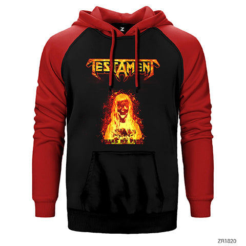 Testament Trial by Fire Çift Renk Reglan Kol Sweatshirt / Hoodie