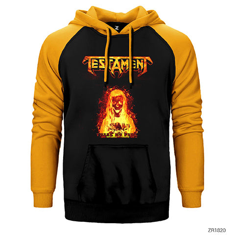 Testament Trial by Fire Çift Renk Reglan Kol Sweatshirt / Hoodie