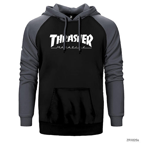 Thrasher Magazine Classic Çift Renk Reglan Kol Sweatshirt / Hoodie