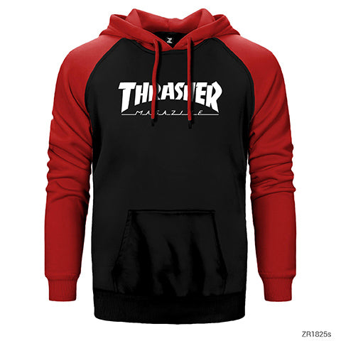 Thrasher Magazine Classic Çift Renk Reglan Kol Sweatshirt / Hoodie