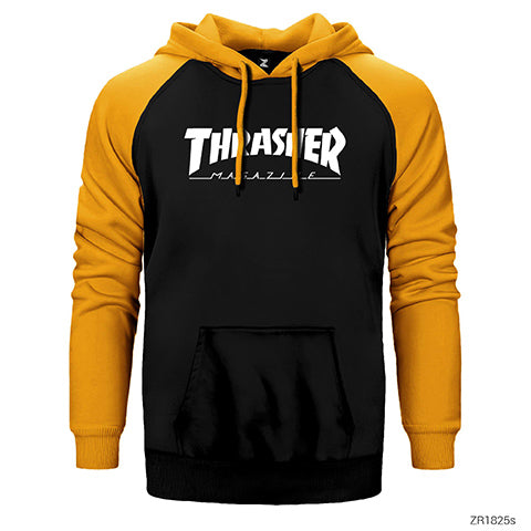 Thrasher Magazine Classic Çift Renk Reglan Kol Sweatshirt / Hoodie