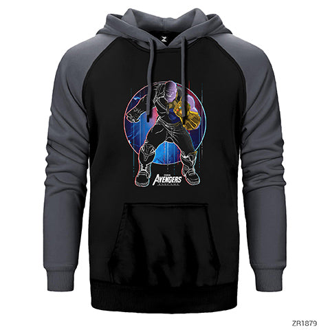 Avengers Thanos Punch Çift Renk Reglan Kol Sweatshirt / Hoodie