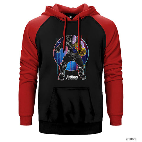 Avengers Thanos Punch Çift Renk Reglan Kol Sweatshirt / Hoodie