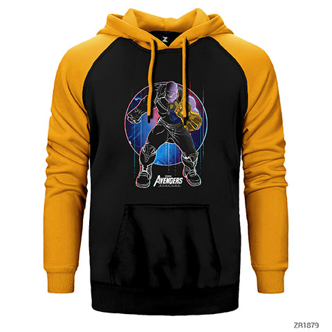 Avengers Thanos Punch Çift Renk Reglan Kol Sweatshirt / Hoodie