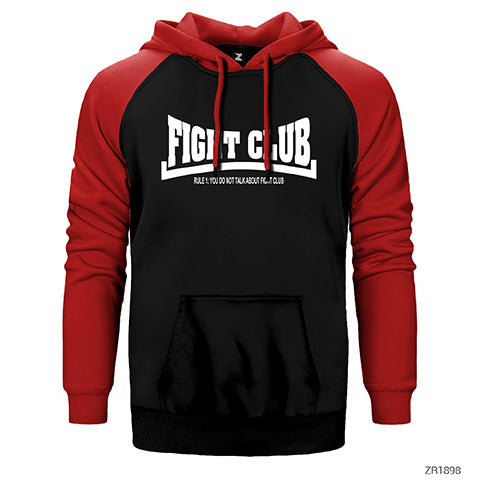 Fight Club Rule 1 Çift Renk Reglan Kol Sweatshirt / Hoodie