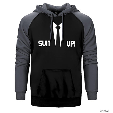How I Met Your Mother Suit Up Çift Renk Reglan Kol Sweatshirt / Hoodie